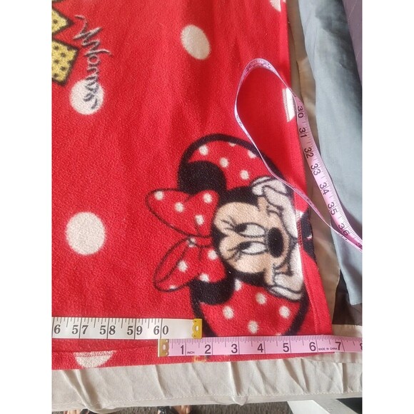 Disney Minnie Mouse Blanket  58 in x 66 in, Red Disney Fleece Bedroom - Picture 13 of 13